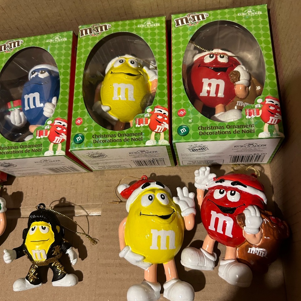 M&M ornaments.